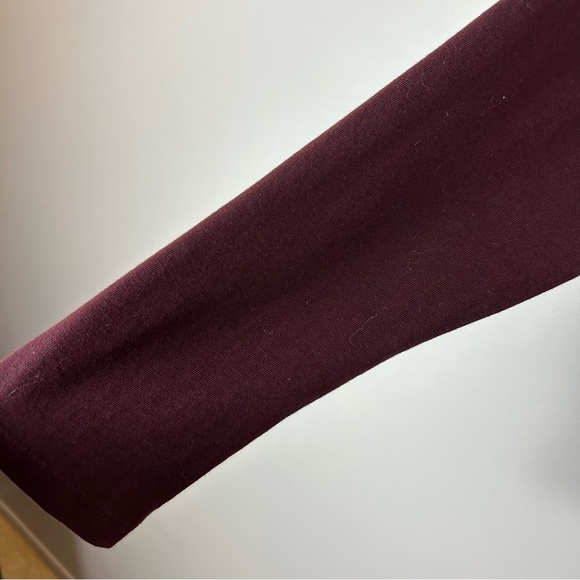 Talbots Autumn Embellished Red and Silver Crewneck Tee Size Medium - Picture 6 of 11